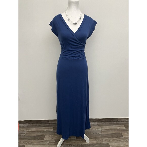 DOUBLJU Women’s Long  Dress Small Sleeveless Pullover Surplice neckline - Picture 1 of 7